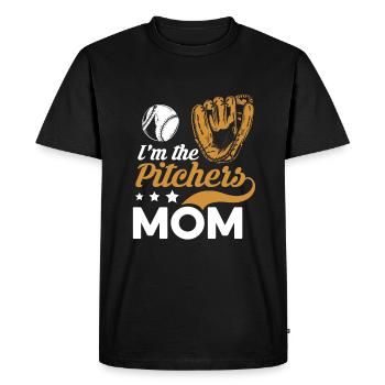 Baseball Baseball Maman - T-shirt Premium bio Homme - noir - Devant - Nico (187cm)