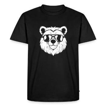 Bear Brown Bear Sunglasses - Men's Premium Organic T-Shirt - black - Front - Nico (187cm)