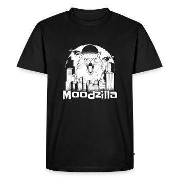 Cat Funny - Men's Premium Organic T-Shirt - black - Front - Nico (187cm)