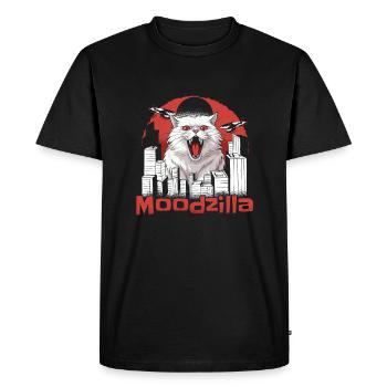 Cat Funny - Men's Premium Organic T-Shirt - black - Front - Nico (187cm)