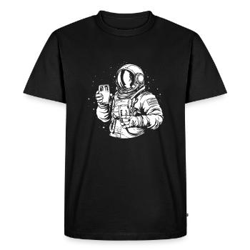 Bière Amateurs de bière - T-shirt Premium bio Homme - noir - Devant - Nico (187cm)