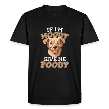 Golden Retriever Drôle - T-shirt Premium bio Homme - noir - Devant - Nico (187cm)