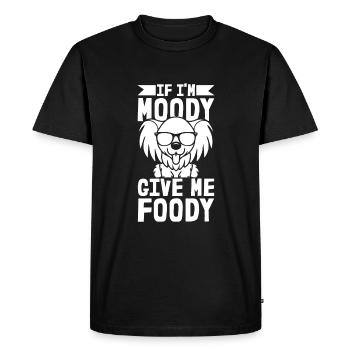 Papillon Drôle Si de Mauvaise Humeur Donnez-Moi Foody - T-shirt Premium bio Homme - noir - Devant - Nico (187cm)