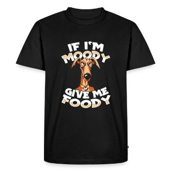 Greyhound Greyhound Drôle - T-shirt Premium bio Homme - noir - Devant - Nico (187cm)