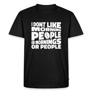 Humour noir Drôle - T-shirt Premium bio Homme - noir - Devant - Nico (187cm)