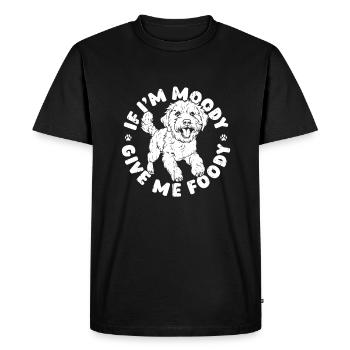 Golden Doodle Drôle Si Dans Moody Donnez-Moi Foody - T-shirt Premium bio Homme - noir - Devant - Nico (187cm)