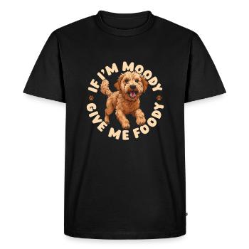 Golden Doodle Drôle Si Dans Moody Donnez-Moi Foody - T-shirt Premium bio Homme - noir - Devant - Nico (187cm)