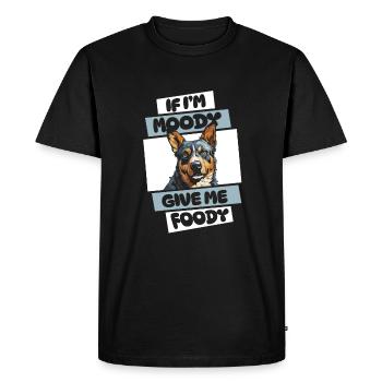 Chien de bovin australien drôle - T-shirt Premium bio Homme - noir - Devant - Nico (187cm)