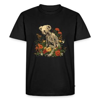 Koala Bear Flower Skeleton Flower Animal - Men's Premium Organic T-Shirt - black - Front - Nico (187cm)