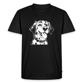 Dalmate - T-shirt Premium bio Homme - noir - Devant - Nico (187cm)