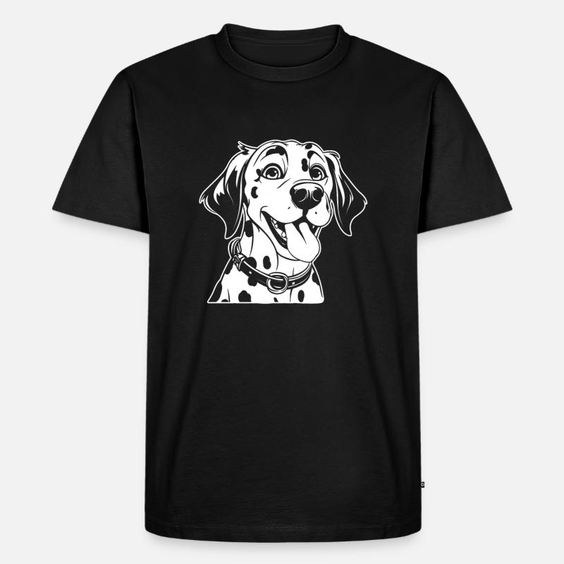 Dalmatiner - Männer Premium Bio T-Shirt - Schwarz