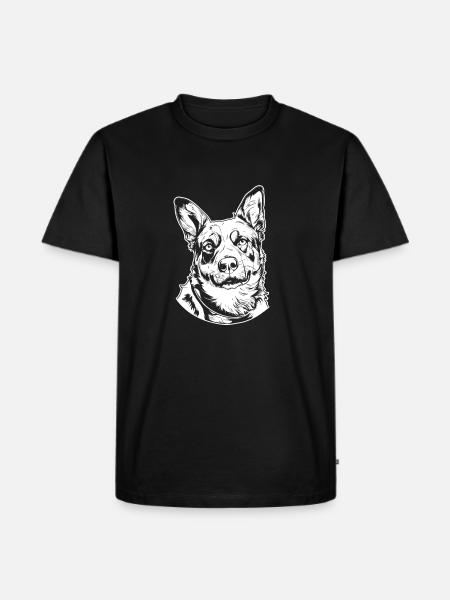 Australian Cattle Dog - Men's Premium Organic T-Shirt - black