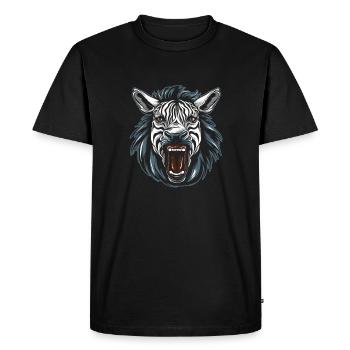 Zèbre - T-shirt Premium bio Homme - noir - Devant - Nico (187cm)