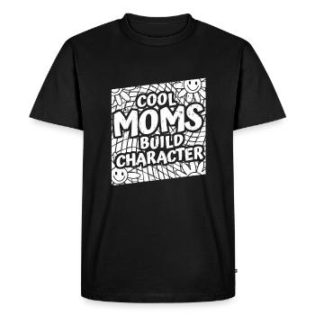 Mom Support Mom - Men's Premium Organic T-Shirt - black - Front - Nico (187cm)
