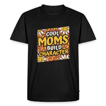 Mom Support Mom - Men's Premium Organic T-Shirt - black - Front - Nico (187cm)