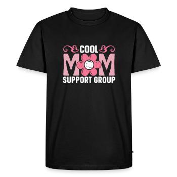 Mom Support Mom - Men's Premium Organic T-Shirt - black - Front - Nico (187cm)