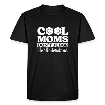 Mom Support Mom - Men's Premium Organic T-Shirt - black - Front - Nico (187cm)