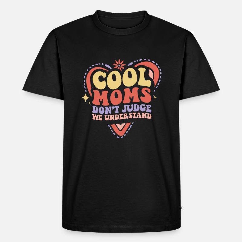 Mama Mutter Support - Männer Premium Bio T-Shirt - Schwarz