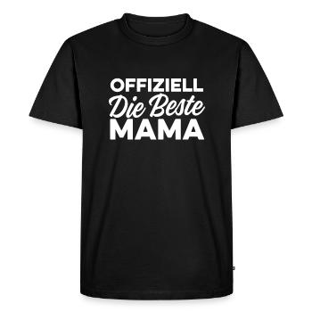 Mama Mutter Best Mom - Men's Premium Organic T-Shirt - black - Front - Nico (187cm)