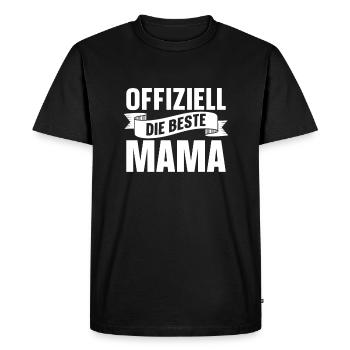 Mama Mutter Best Mom - Men's Premium Organic T-Shirt - black - Front - Nico (187cm)