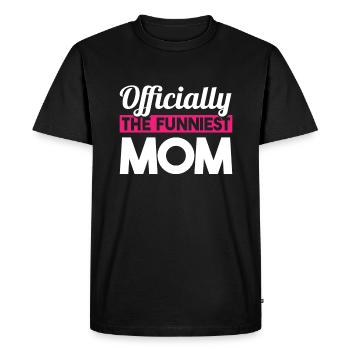 Mama Mutter Funniest Mom - Men's Premium Organic T-Shirt - black - Front - Nico (187cm)