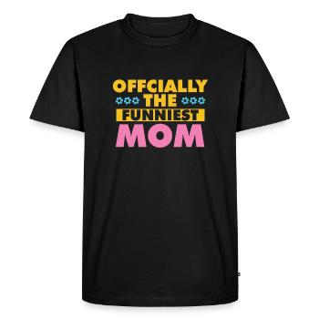 Mama Mutter Funniest Mom - Men's Premium Organic T-Shirt - black - Front - Nico (187cm)