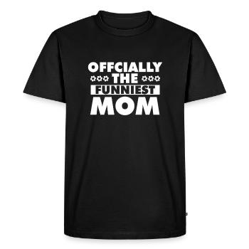 Mama Mutter Funniest Mom - Men's Premium Organic T-Shirt - black - Front - Nico (187cm)