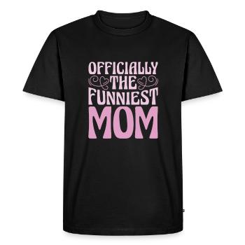 Mama Mutter Funniest Mom - Men's Premium Organic T-Shirt - black - Front - Nico (187cm)