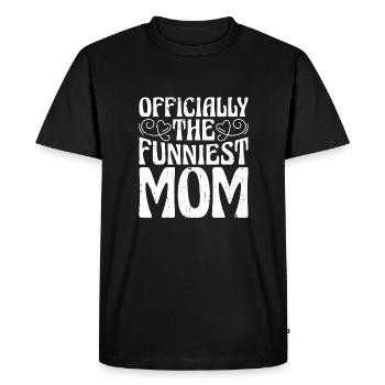 Mama Mutter Funniest Mom - Men's Premium Organic T-Shirt - black - Front - Nico (187cm)