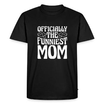 Mama Mutter Funniest Mom - Men's Premium Organic T-Shirt - black - Front - Nico (187cm)