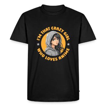 Anime Manga Anime Fille - T-shirt Premium bio Homme - noir - Devant - Nico (187cm)