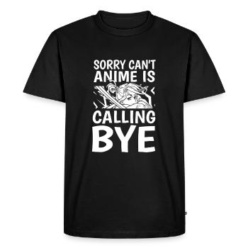 Anime Manga Anime Fille - T-shirt Premium bio Homme - noir - Devant - Nico (187cm)