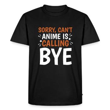 Anime Manga Anime Fille - T-shirt Premium bio Homme - noir - Devant - Nico (187cm)