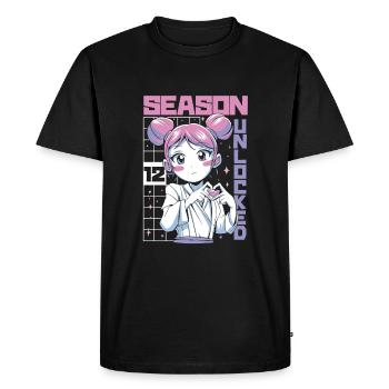 Anime Manga Anime Birthday Girl - Men's Premium Organic T-Shirt - black - Front - Nico (187cm)