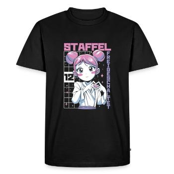 Anime Manga Anime Birthday Girl - Men's Premium Organic T-Shirt - black - Front - Nico (187cm)