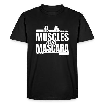 Haltérophilie Haltérophiles Femmes fortes - T-shirt Premium bio Homme - noir - Devant - Nico (187cm)