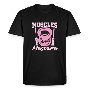 Haltérophilie Haltérophiles Femmes Power - T-shirt Premium bio Homme - noir - Devant - Nico (187cm)