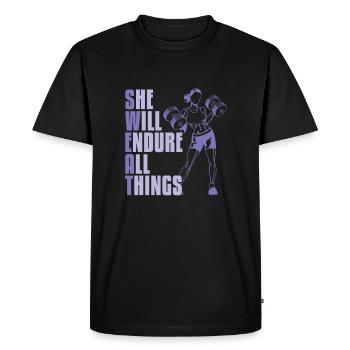 Haltérophilie Haltérophilie Transpiration - T-shirt Premium bio Homme - noir - Devant - Nico (187cm)