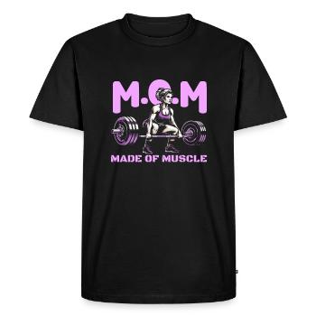 Weightlifting Weightlifting Mom - Men's Premium Organic T-Shirt - black - Front - Nico (187cm)