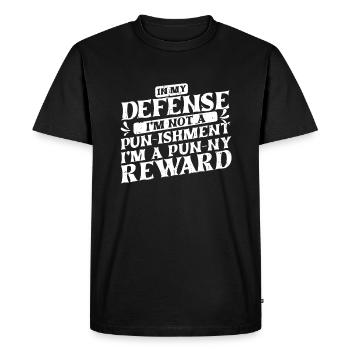 Black Humor Funny Funny Pun - Men's Premium Organic T-Shirt - black - Front - Nico (187cm)