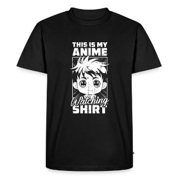 Manga d’anime - T-shirt Premium bio Homme - noir - Devant - Nico (187cm)