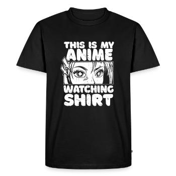 Manga d’anime - T-shirt Premium bio Homme - noir - Devant - Nico (187cm)