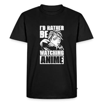 Manga d’anime - T-shirt Premium bio Homme - noir - Devant - Nico (187cm)