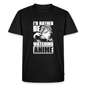 Manga d’anime - T-shirt Premium bio Homme - noir - Devant - Nico (187cm)