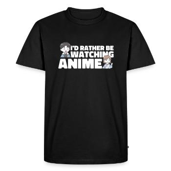 Manga d’anime - T-shirt Premium bio Homme - noir - Devant - Nico (187cm)