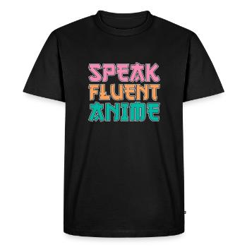 Manga d’anime - T-shirt Premium bio Homme - noir - Devant - Nico (187cm)