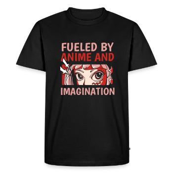 Manga d’anime - T-shirt Premium bio Homme - noir - Devant - Nico (187cm)