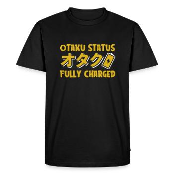 Anime Manga Energie Otaku - T-shirt Premium bio Homme - noir - Devant - Nico (187cm)