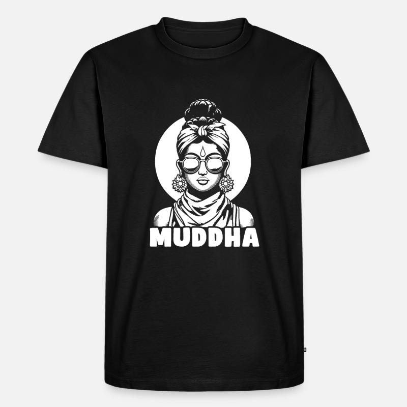 Maman Mère Muddha Bouddha - T-shirt Premium bio Homme - noir