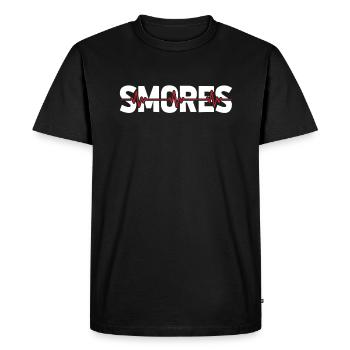 Smores S'mores Ekg Heartbeat - Men's Premium Organic T-Shirt - black - Front - Nico (187cm)